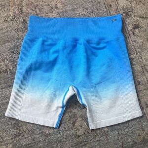 Victoria’s Secret PINK Active Seamless Biker Shorts Leggings Ombré Blue